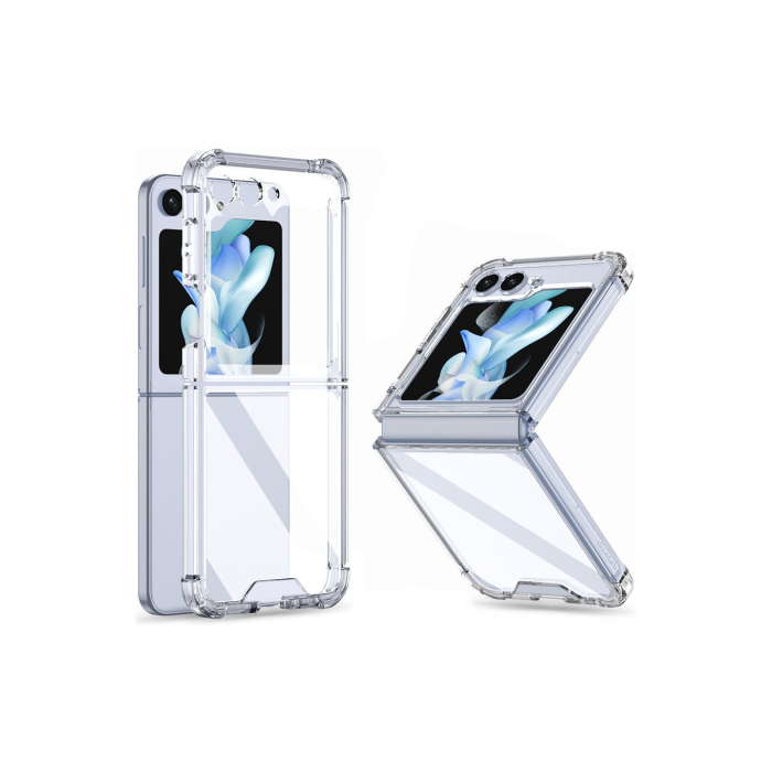 Plastové puzdro na Samsung Galaxy Z Flip5 F707 Tech-Protect Flexair Hybrid transparentné