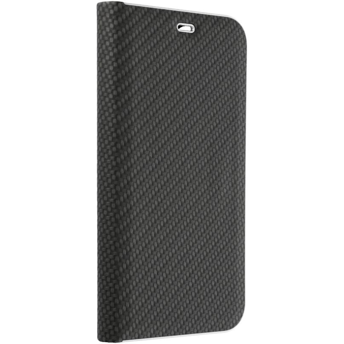 Obal LUNA Book Carbon Apple iPhone 15 Pro black