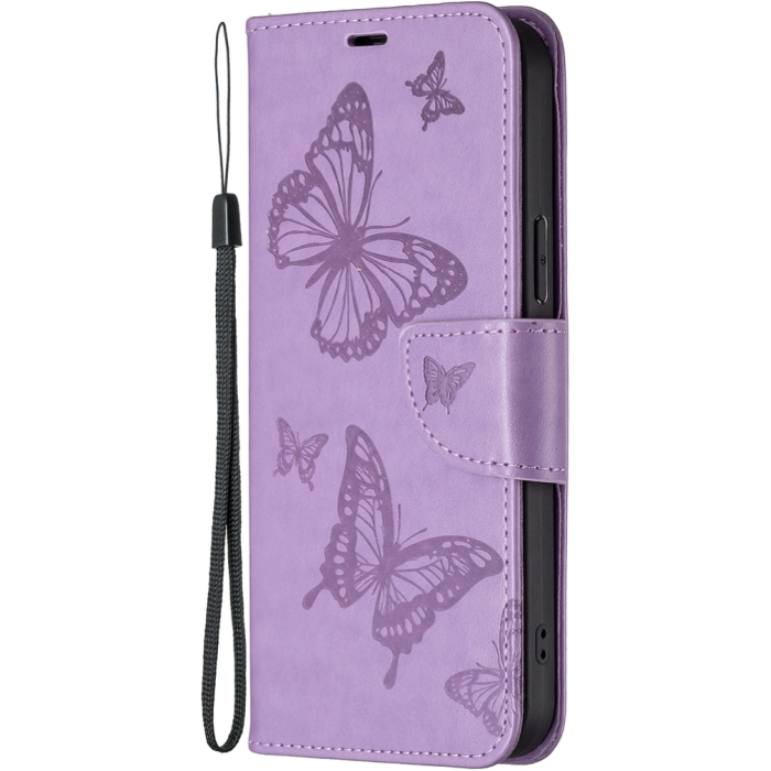Diárové puzdro na Xiaomi Redmi Note 12S MEZZO motýle fialové