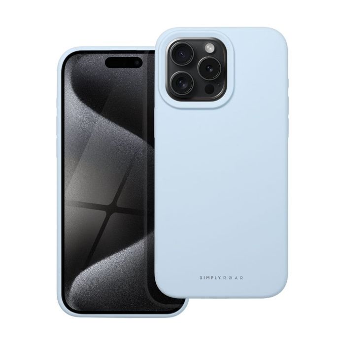 Obal Roar Cloud-Skin Case Apple iPhone 15 Pro Light Blue