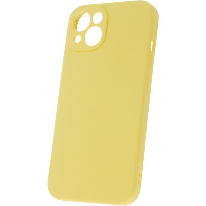 Silikónové puzdro na Apple iPhone 15 Plus Mag Invisible Pastel žlté
