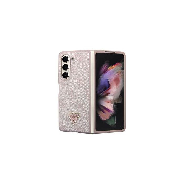 Obal Guess 4G PU Leather Triangle Samsung Galaxy Z Fold5 5G F946 GUHCZFD5P4TDPP Pink