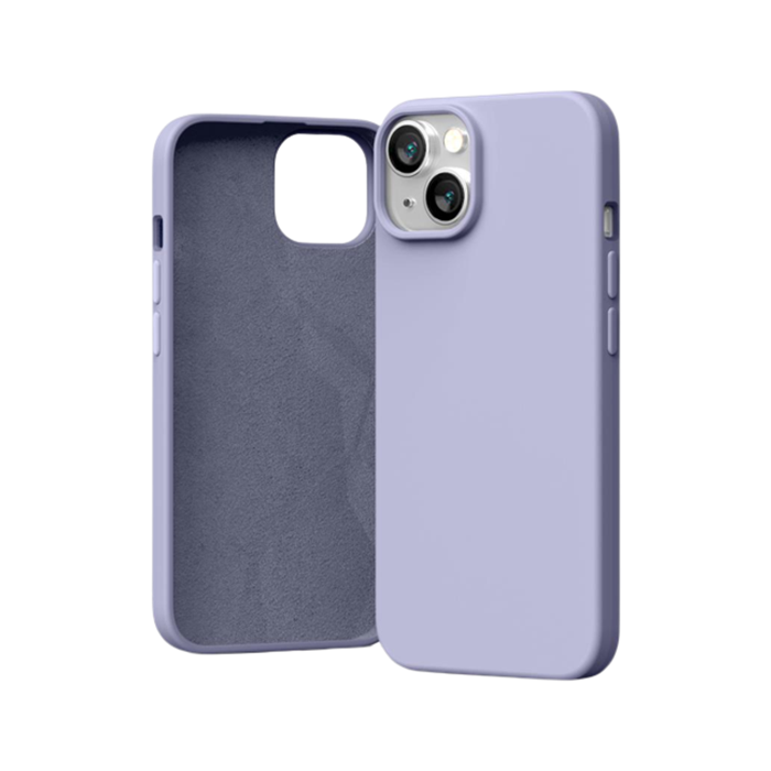 Silikónové puzdro na Apple iPhone 15 Mercury Silicone levanduľové