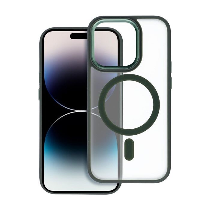 Obal Matte Mag Cover MagSafe Apple iPhone 15 Plus green