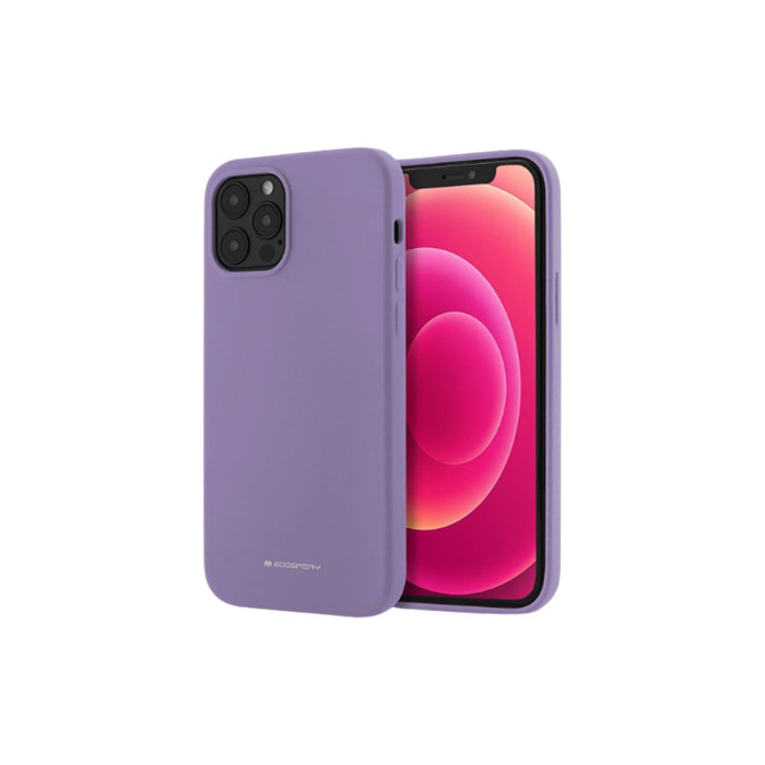 Silikónové puzdro na Apple iPhone 15 Pro Mercury Silicone fialové