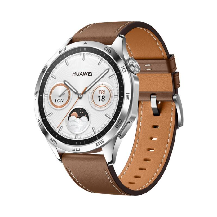Huawei Watch GT 4 46mm Brown Leather Strap