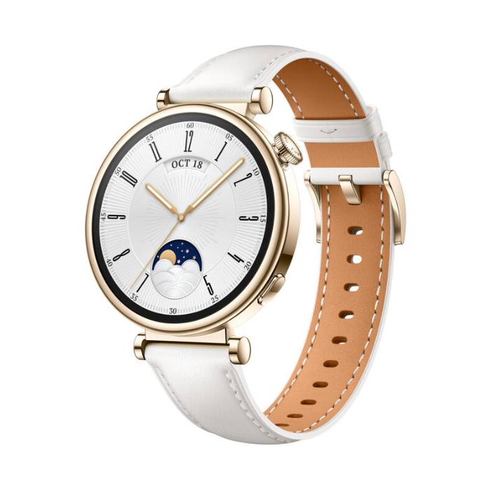 Huawei Watch GT 4 41mm White Leather Strap