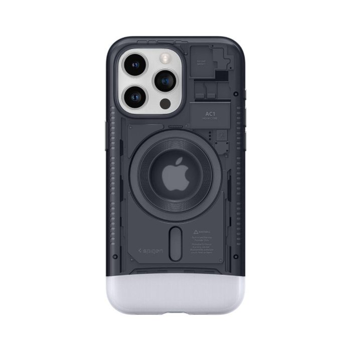 Odolné puzdro na Apple iPhone 15 Pro Max Spigen Classic C1 Mag MagSafe graphite