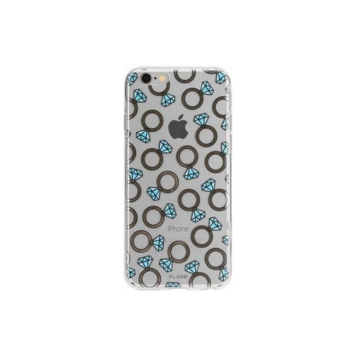 Silikónové puzdro na Apple iPhone 7/8/SE 2020/SE 2022 Flavr Real prstene