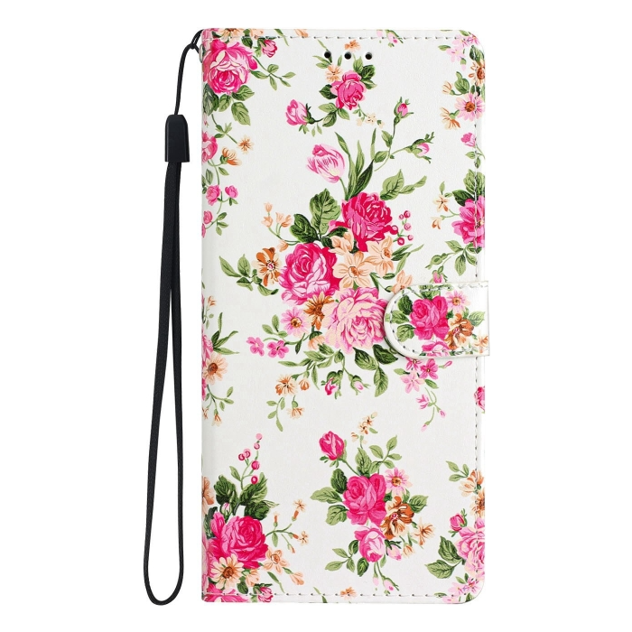 Diárové puzdro na Motorola Moto E13 Flower Book ružové