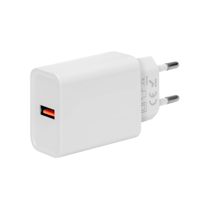 OBAL:ME sieťová nabíjačka USB-A 18W biela