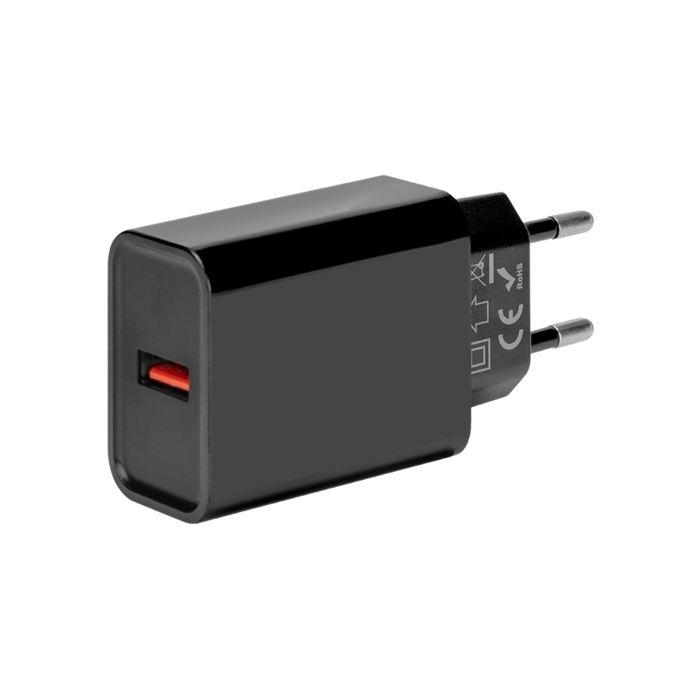 OBAL:ME sieťová nabíjačka USB-A 18W čierna