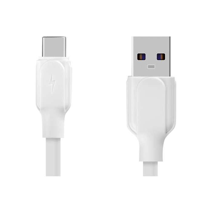 OBAL:ME Simple USB-A/USB-C 1m biely