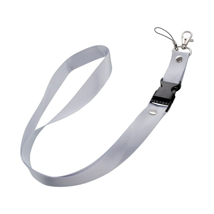 Šnúrka na mobil aj na krk odnímateľná strieborná