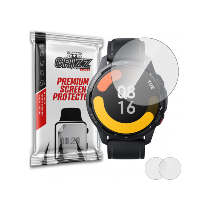Tvrdené sklo na Xiaomi Watch S1 Active Grizz Glass HybridGlass (2ks)