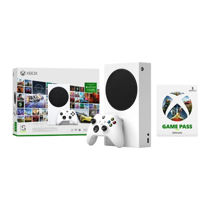 Microsoft Xbox Series S, 512GB, White + 3M GPU