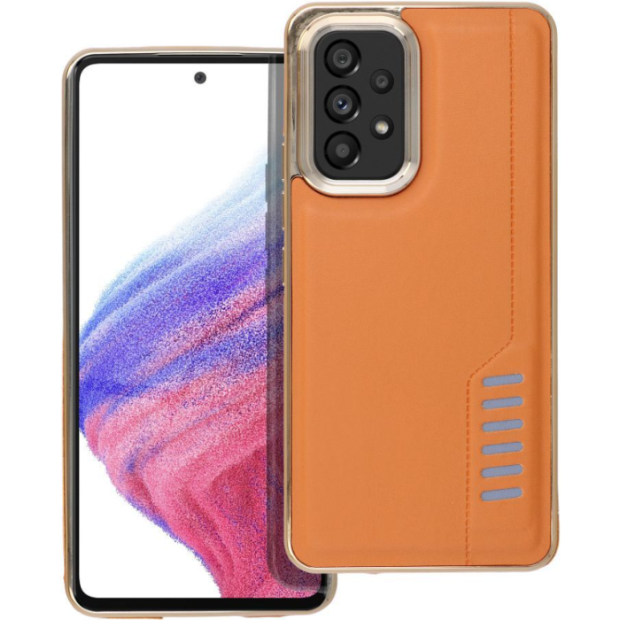 Plastové puzdro na Samsung Galaxy A52 4G A525/A52 5G A526/A52s 5G A528 MILANO hnedé