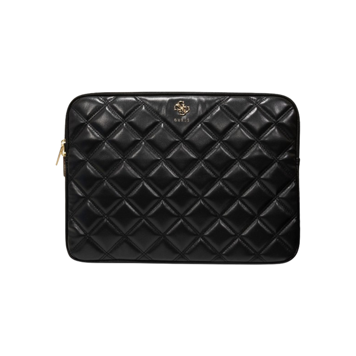 Puzdro Guess na notebook 13/14" GUCS14ZPSQSSGK PU Quilted 4G Metal Logo Computer Sleeve čierne