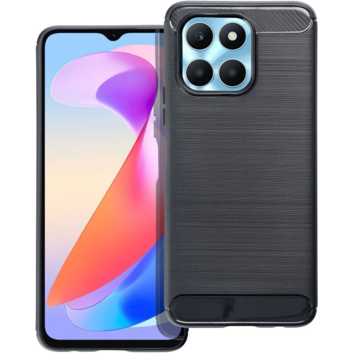 Silikónové puzdro na Honor X6a Carbon čierne