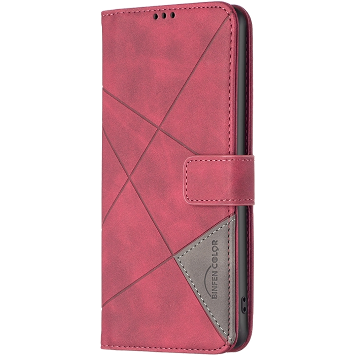 Diárové puzdro na Honor 90 5G Texture červené