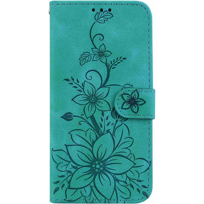 Diárové puzdro na Honor 90 5G MEZZO kvety zelené