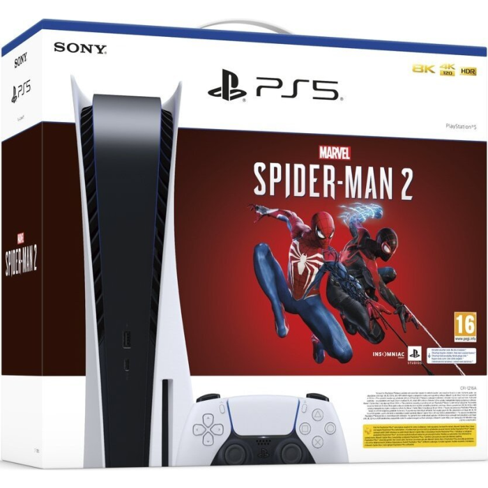 Sony PlayStation 5 + Marvel’s Spider-Man 2 (digital key)