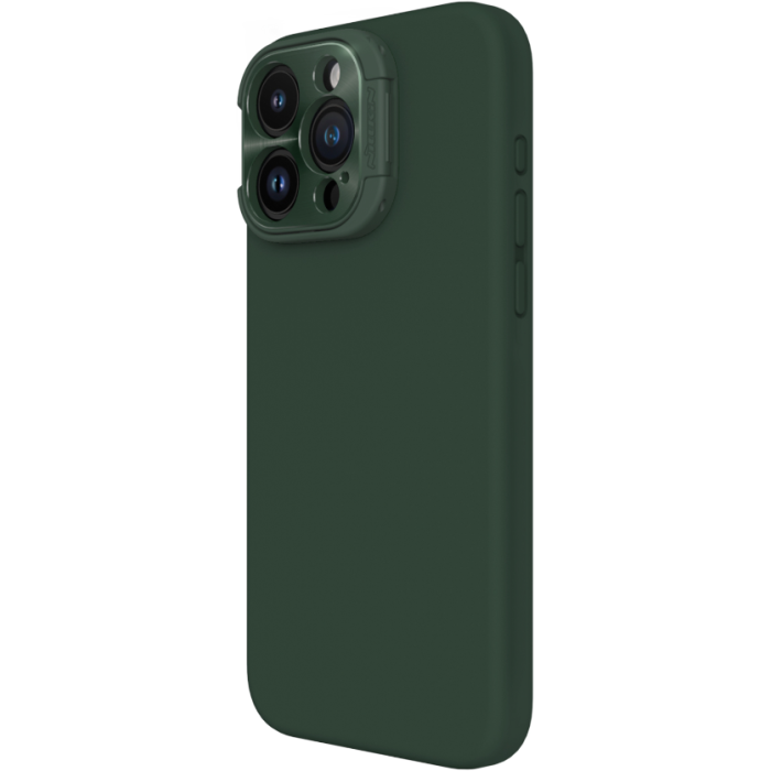 Silikónové puzdro na Apple iPhone 15 Pro Max Nillkin LensWing Magnetic zelené