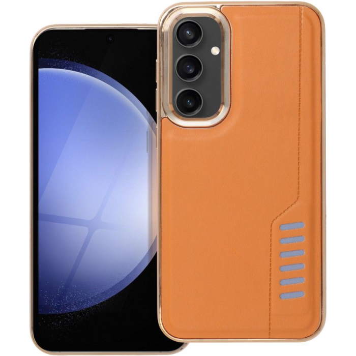 Plastové puzdro na Samsung Galaxy S23 FE 5G S711 MILANO hnedé