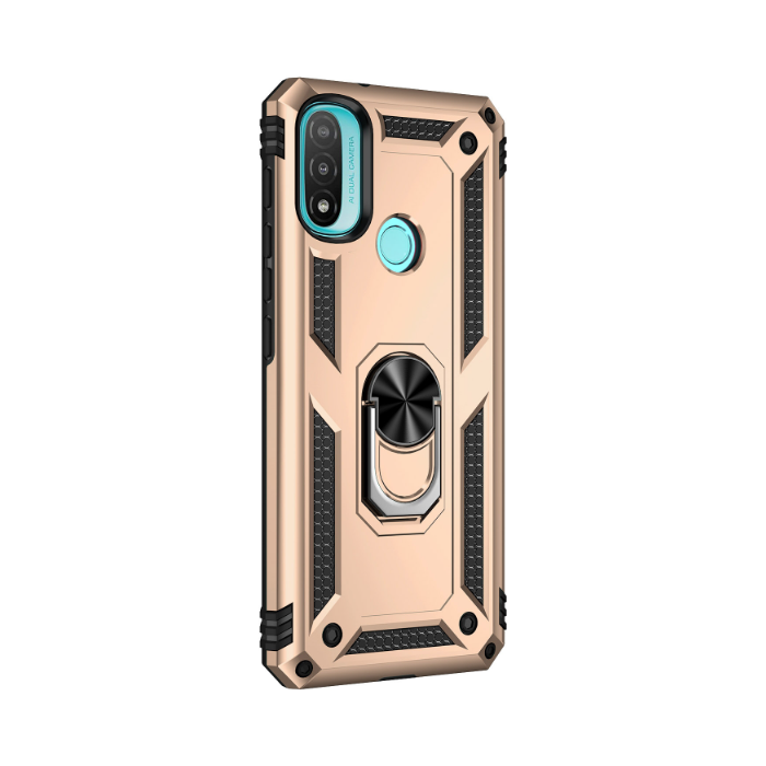 Odolné puzdro na Motorola Moto E20/E30/E40 Ring Armor Rugged zlaté