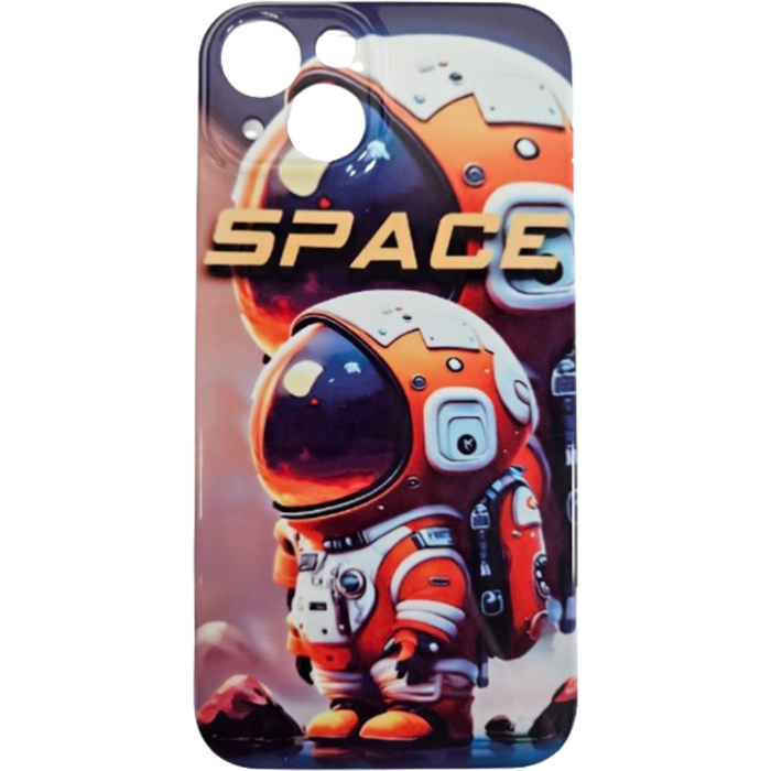 Plastové puzdro na Apple iPhone 15 Astronaut oranžové