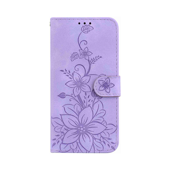 Diárové puzdro na Motorola Moto G13/G23/G53 MEZZO kvety fialové