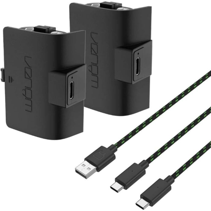 VENOM VS2883 Xbox Series S/X & One Black High Capacity Twin Battery Pack + 3 meter cable