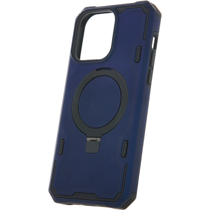 Odolné puzdro na Apple iPhone 15 Defender Mag Ring modré