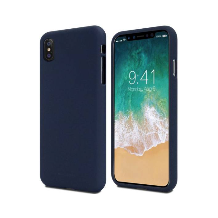 Silikónové puzdro na Xiaomi Redmi Note 10 Pro Mercury Soft tmavo modré