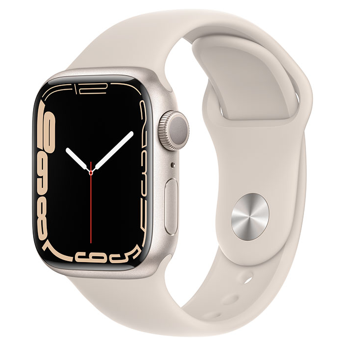 Apple Watch Series 7 41mm GPS Starlight Aluminum Case - Starlight Sport Band Nový z výkupu