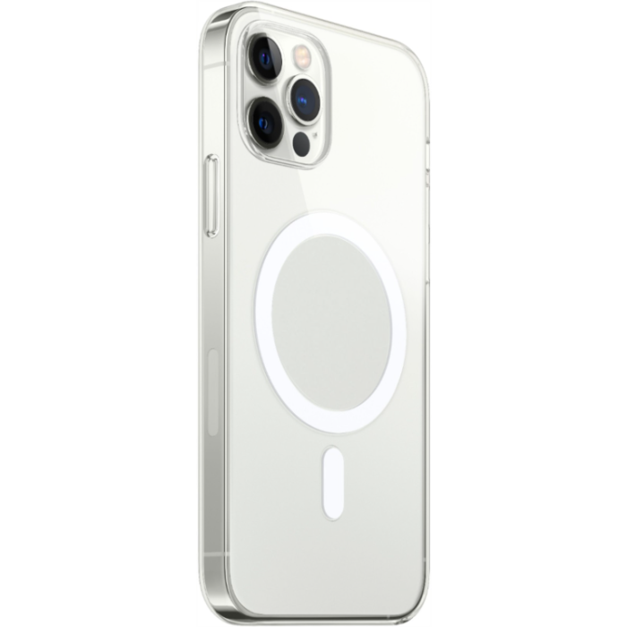 Silikónové puzdro na Apple iPhone 14 Pro Max SWISSTEN Clear Jelly MagStick MagSafe transparentné