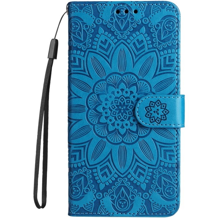 Diárové puzdro na Xiaomi Redmi 13C/Poco C65 MEZZO kvety svetlo modré