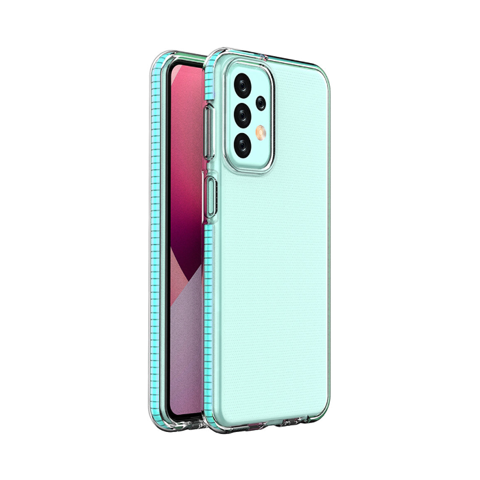 Silikónové puzdro na Samsung Galaxy A23 4G A235/A23 5G A236 Spring transparento-modré