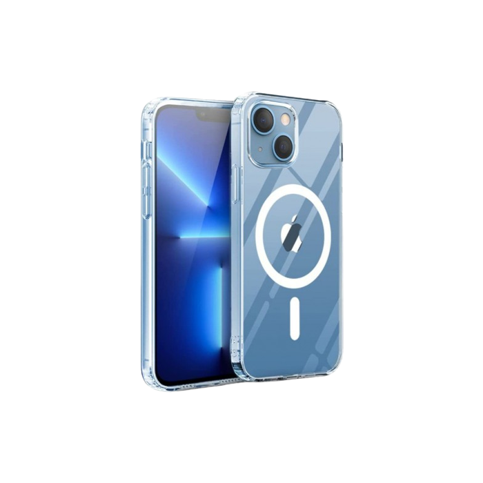 Plastové puzdro na Apple iPhone 13 Tech-Protect Flexair Hybrid MagSafe transparentné