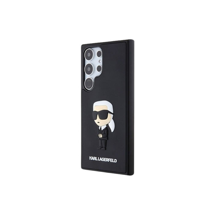 Plastové puzdro Karl Lagerfeld na Samsung Galaxy S24 Ultra 5G S928 KLHCS24L3DRKINK Rubber Ikonik NFT čierne