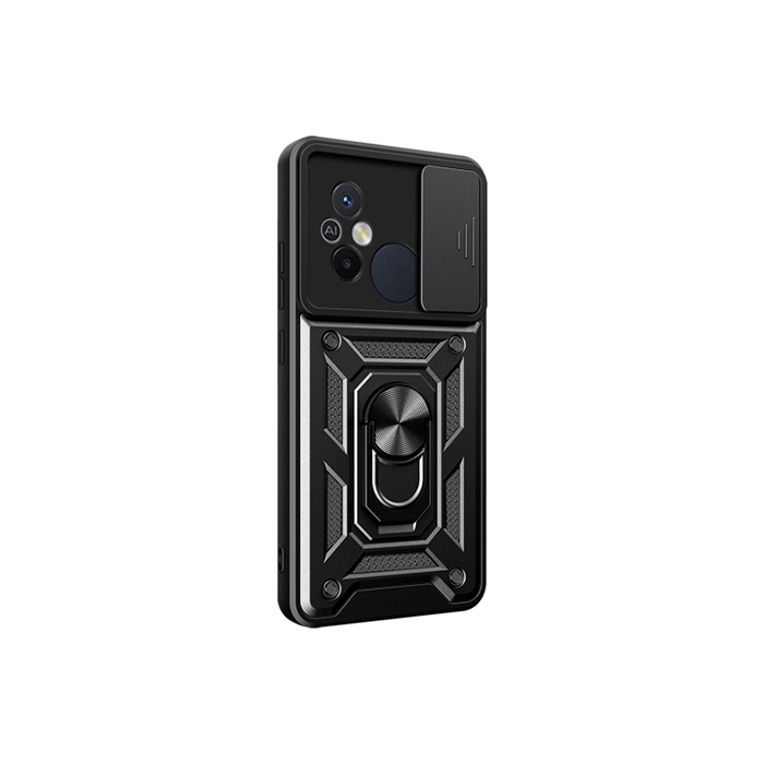 Odolné puzdro na Honor 90 5G Camshield Ring Armor čierne