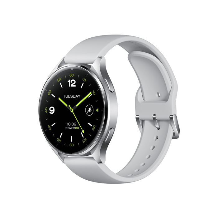 Xiaomi Watch 2 Sliver Case With Gray TPU Strap