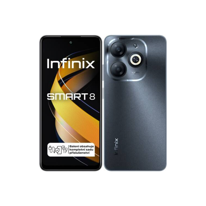 Infinix Smart 8, 3/64 GB, Dual SIM, Timber Black - SK distribúcia