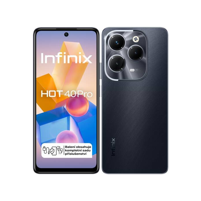 Infinix Hot 40 Pro, 8/256 GB, Dual SIM, Starlit Black - SK distribúcia