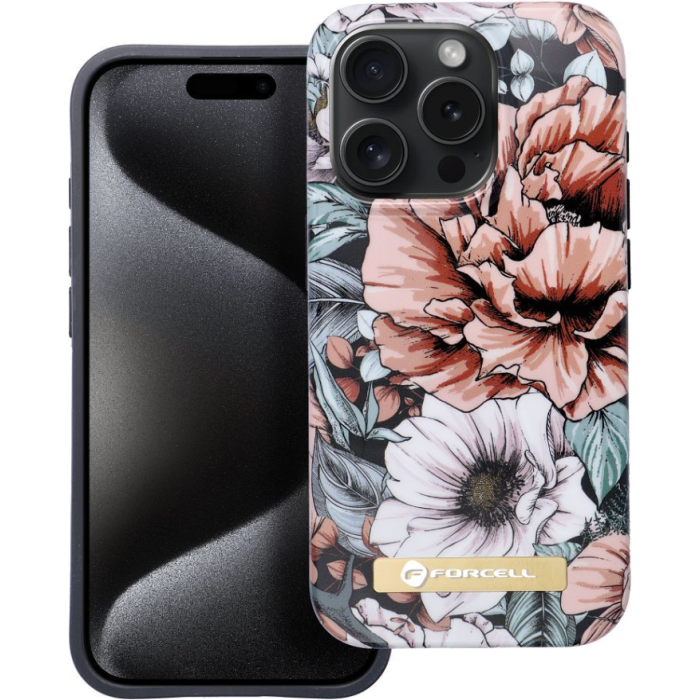 Plastové puzdro na Apple iPhone 15 Plus Forcell F-Protect Mirage MagSafe bloom bush