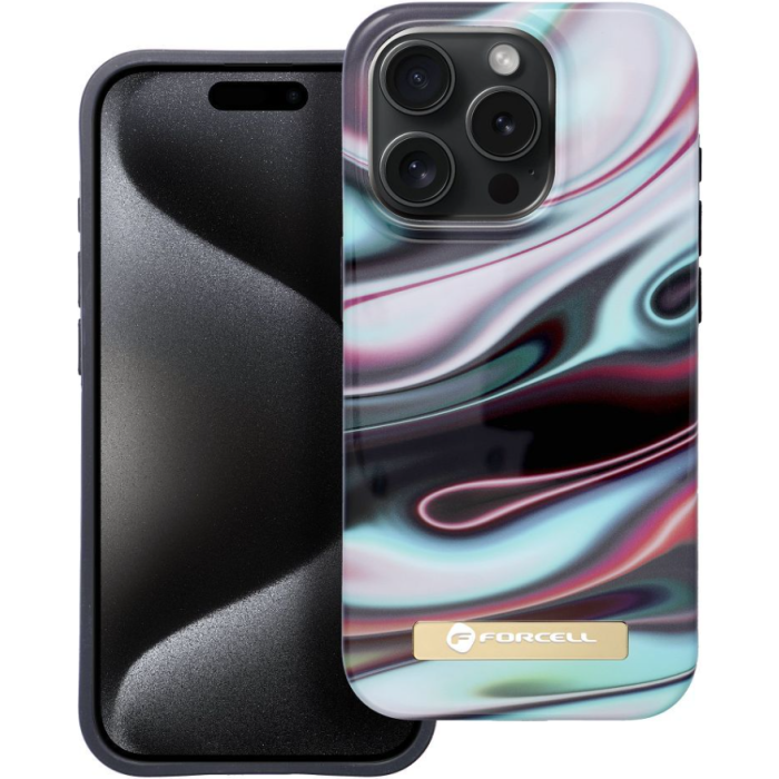 Plastové puzdro na Apple iPhone 15 Pro Forcell F-Protect Mirage MagSafe glow