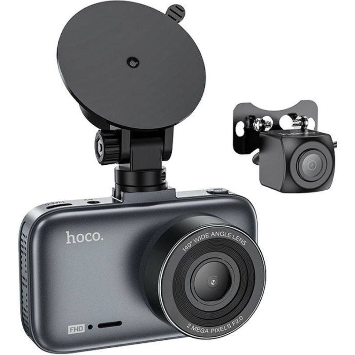 HOCO Driving DV6, kamera do auta predná a zadná, iron gray