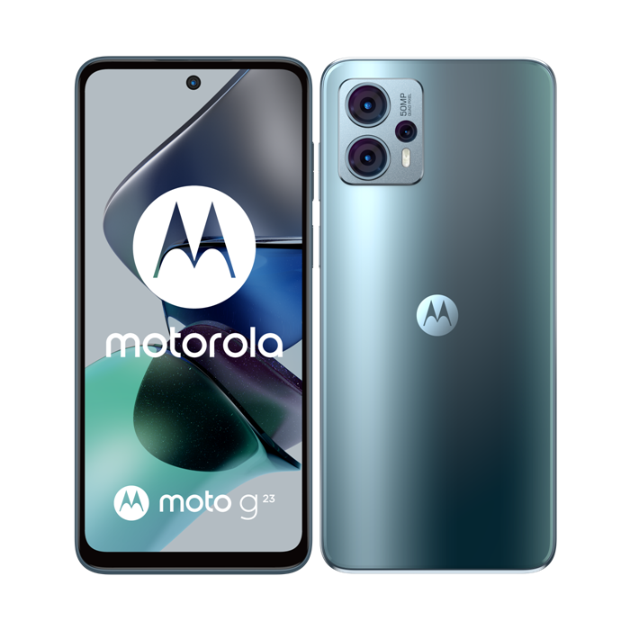 Motorola Moto G23, 8/128 GB, Dual SIM, Steel Blue - Vystavený kus