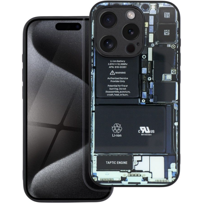 Sklenené puzdro na Apple iPhone 15 Pro TECH design 1