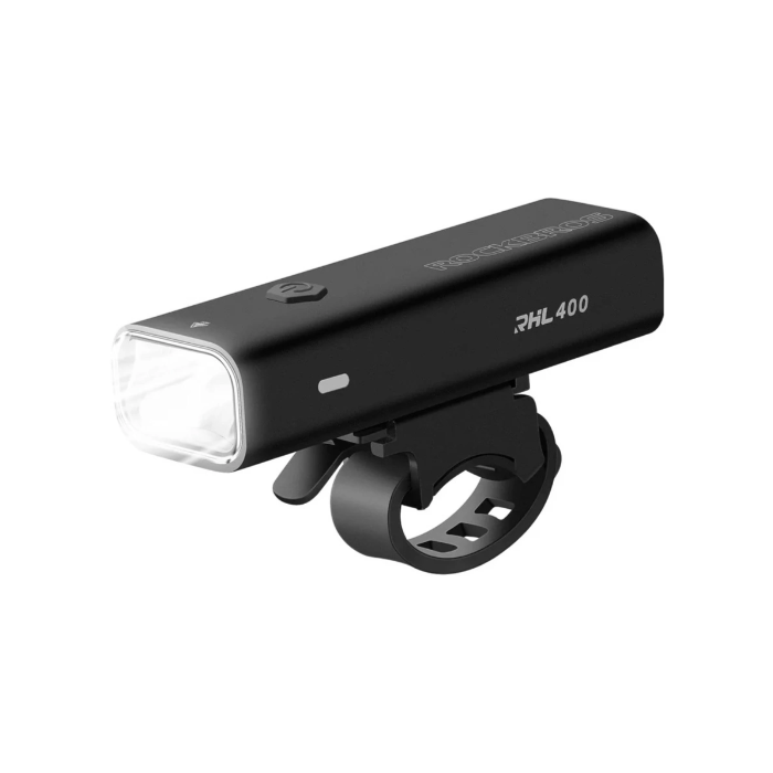 Rockbros 24310006001, predné svetlo 400 lm + microUSB-USB-A kábel, čierne